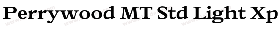 Perrywood MT Std Light Xpd字体转换